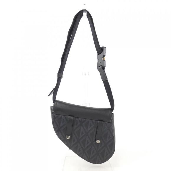 Dior Saddle Mini Diamond Bag Black - Picture 3 of 5